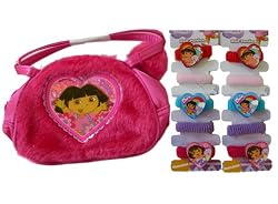 Dora The Explorer Hair Accessories w/ hand bag set