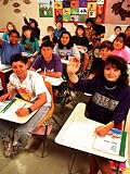 Students Raising Hands in 8th Grade Math Class Photographic Poster Print by Bill Bachmann, 42x56