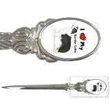 I Love My Border Collie Letter Opener