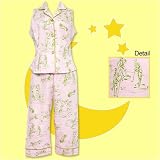 Bedhead Golf Pink Sleeveless Capri Cotton Pajama