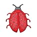 ID 0416A Lady Bug Mesh Patch Garden Symbol Insect Embroidered Iron On Applique