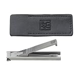 Pour Homme Ulta Slim Nail Clipper in Black Leather Pouch