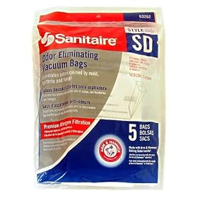 Sanitaire 63262 SD Vacuum Cleaner Bags (5 pack) by Sanitaire