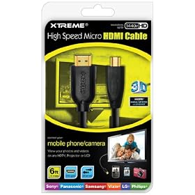 Xtreme 6ft Micro HDMI to High Speed HDMI Cable Case Pack 12