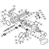 シマノ(SHIMANO) 99ステラ 10000PG パーツ:ストッパーカム固定ボルト(部品NO63) 01460