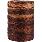 Iris 18-483 Nylon Crochet Thread, 197-Yard, Brown Mix