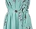 Yougao Women's Chiffon Printed Summer Beach Formal Dresses Green XXL
