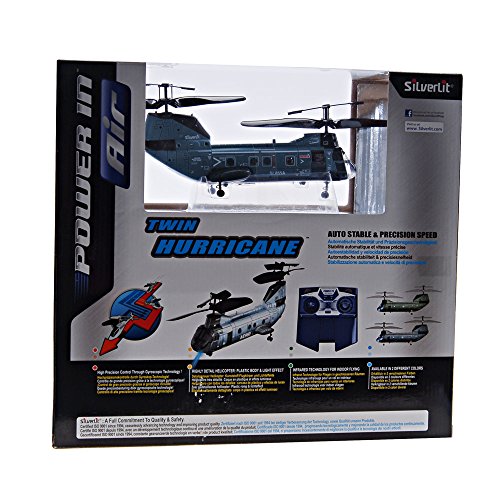 Imagen 4 de Silverlit 85988 - Helicóptero con giroscopio teledirigido Hurricane (3 canales), varios colores [importado de Alemania]