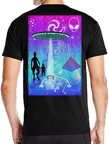 Man's I Want To Believe Back Printing T-shirts Black
