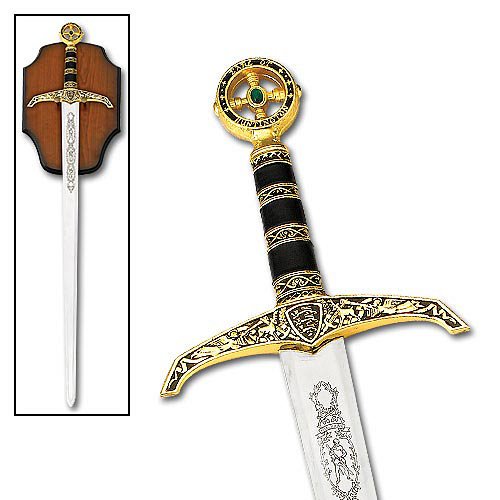 Robin Hood Sword with Wall Plaque