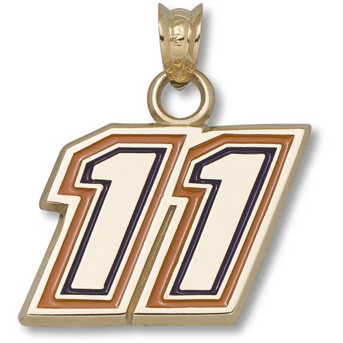 LogoArt Denny Hamlin 14K Enameled Driver Number Pendant - DENNY HAMLIN Each