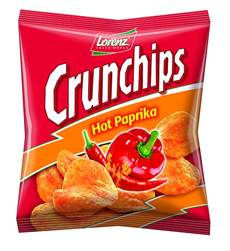 Lorenz Snack World Crunchips Hot Paprika, 20er Pack (20 x 25 g)