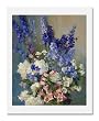 Laura Coombs Hills, Larkspur, Peonies, and Canterbury Bells