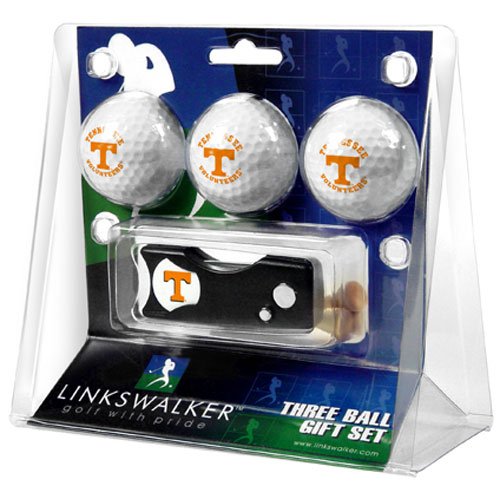Tennessee Volunteers Ncaa 3 Golf Ball Gift Pack W/ Spring Action Divot Tool