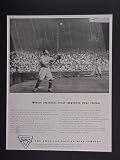 Mickey Cochrane Detroit Tigers Catcher & Manager 1934 ARMCO Steel Advertisement Bulletin 14 X 18 Inch Size Matted Ready For Framing