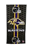 Baltimore Ravens Fiber Reactive Beach Towel