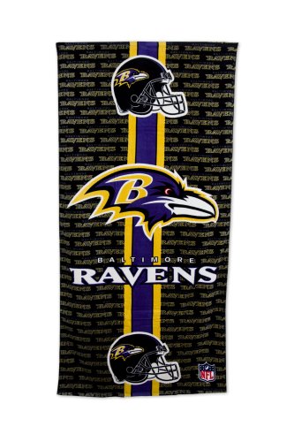 Baltimore Ravens Fiber Reactive Beach Towel