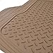 MotorTrend® Heavy Duty Premium Rubber Cargo Mat Trimmable Trunk Liner for Trucks and Sedans Multi Size X-Large (Beige)
