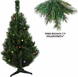 3 Foot Princess Multi Lite Christmas Trees