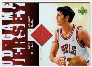 2006-07 UD Reserve Game Jersey Kirk Hinrich Chicago Bulls #KH Basketball Card