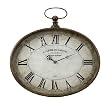 16" Distressed Antique-Style Oversized "Pocket Watch" Roman Numeral Wall Clock