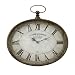 16" Distressed Antique-Style Oversized "Pocket Watch" Roman Numeral Wall Clock