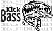 Kick Bass Fishing Decal Sticker Fly Fishing Trout Stream Fisherman