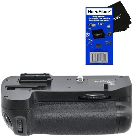 Pro series Multi-Power Battery Grip for Nikon D7100 SLR Digital Camera w/ HeroFiber Ultra Gentle Cleaning Cloth