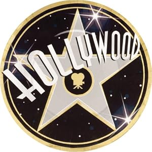 Hollywood Metallic Dinner Plates 8ct by Factory Card and Party Outlet