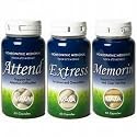 Attend Strategy Pac - Attend + Extress + Memorin - 60+60+60 Caps