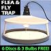 FLEA Catcher Electronic - TRAP pests and insects with ease - Highly effective with 3 bulbs + 6 discs included FREE!