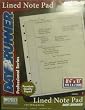 493-341 Day Runner PRO8 Lined Note Pad Pages. Page Size 8 1/2" x 11".