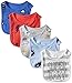 Rosie Pope Baby Bibs 5 Pack, Heather Grey, One Size