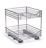 Whitney Design C21517 2-Tier Sliding Cabinet Organizer, Chrome