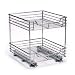 Household Essentials C21517 2-Tier Sliding Cabinet Organizer, Chrome