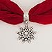 Small Crystal Snowflake Scarf Jewelry