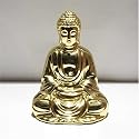 Classic Decorative Zen Buddha Meditation Sculpture in Gold