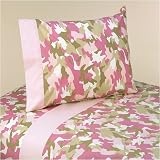 3pc Twin Sheet Set for Khaki and Pink Camo Bedding Collection by JoJo Designs