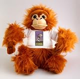 Plush Monkey (Orangutan) Toy with You can’t scare me – I’m drunk T-Shirt