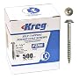 Kreg SML-F150-500 Pocket Hole Screws 1-1/2-Inch #7 Fine Washer-Head 500ct