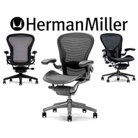 Herman Miller Aeron Aluminum Home Office Chair Highly Adjustable - Polished Aluminum Frame... by Herman Miller