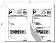 200 Half Sheet Shipping Labels Laser/Inkjet USPS UPS Fedex