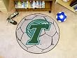 Tulane Green Wave 29" Round Soccer Ball Floor Mat (Rug)