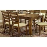 Hillsdale Hemstead Dining Table with 18-Inch Leaf, Dark Oak