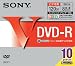 SONY DVD-R 120分 録画用(8倍速対応/収納&検索)10枚パック 10DMR12HPC