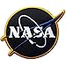 NASA Logos Iron on Patches #Black 2