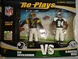 Re-Plays NFL 2 Pack: Pittsburgh Steelers Ben Roethlisberger vs Dallas Cowboys DeMarcus Ware 4" Action Figures