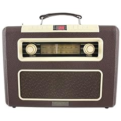 Soundmaster RCD1500 Klassisches Radio mit CD MP3 Player Kofferradio in Ledereinfassung