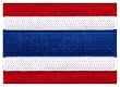 Thailand Flag Embroidered Patch Thai Iron-On National Emblem