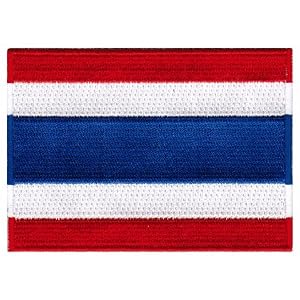 Thailand Flag Embroidered Patch Thai Iron-On National Emblem